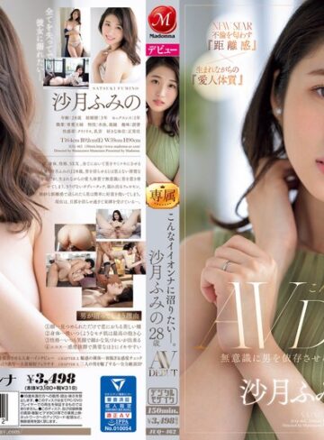 【FANZA最新作】こんなイイオンナに沼りたい―。 沙月ふみの 28歳 AV DEBUT 無意識に男を依存させる、触れたら危険な人妻―。｜juq00462